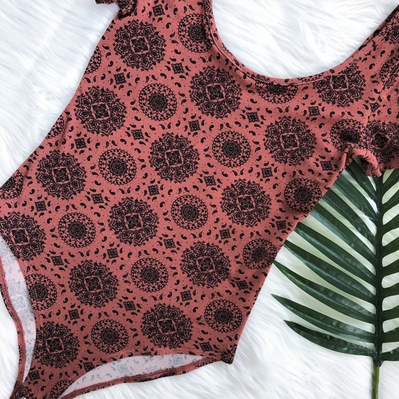 FOREVER 21 boho printed fitted body size S - Picture 4 of 5